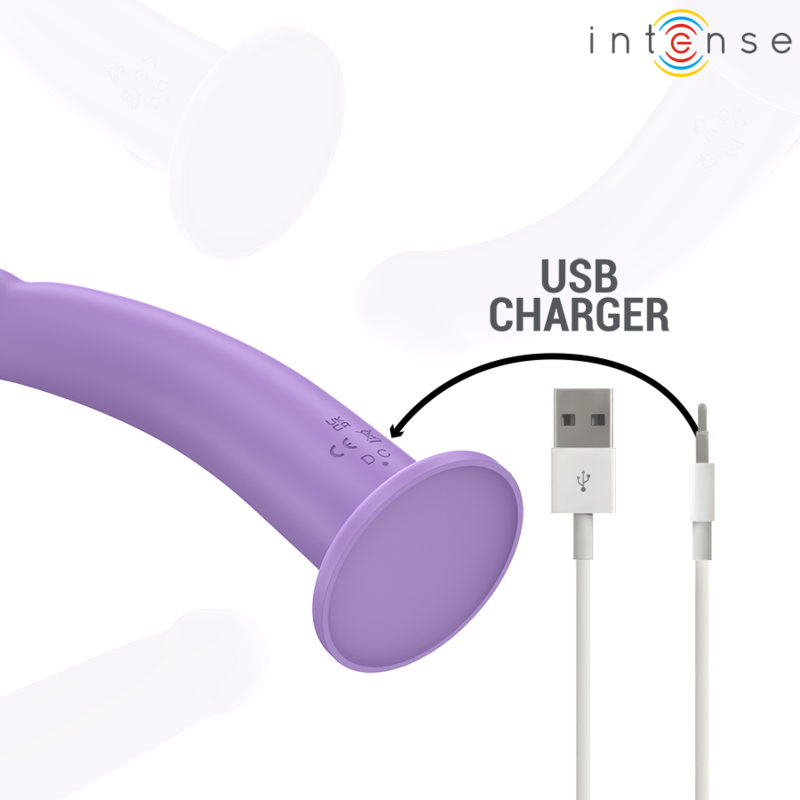 Intense - Eddie Vibratore 175 Cm 10 Vibrazioni Viola Telecomando - INTENSE FUN - Vibratori | erosidea.com