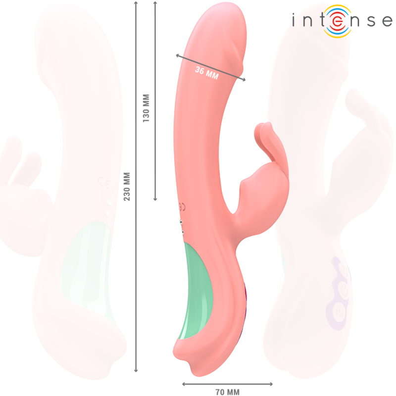 Vibratore Rabbit Intense Rachel Rosa - INTENSE FUN - Vibratori Rabbit | erosidea.com