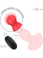 Intense - Cody Vibratore Con Ventosa Telecomando Rosso - INTENSE FUN - Vibratori | erosidea.com