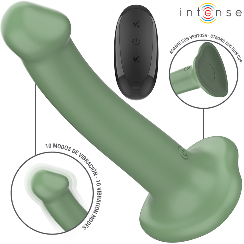 Intense - Vibratore Becca Con Ventosa - Verde - INTENSE FUN - Promozioni Erosidea | erosidea.com