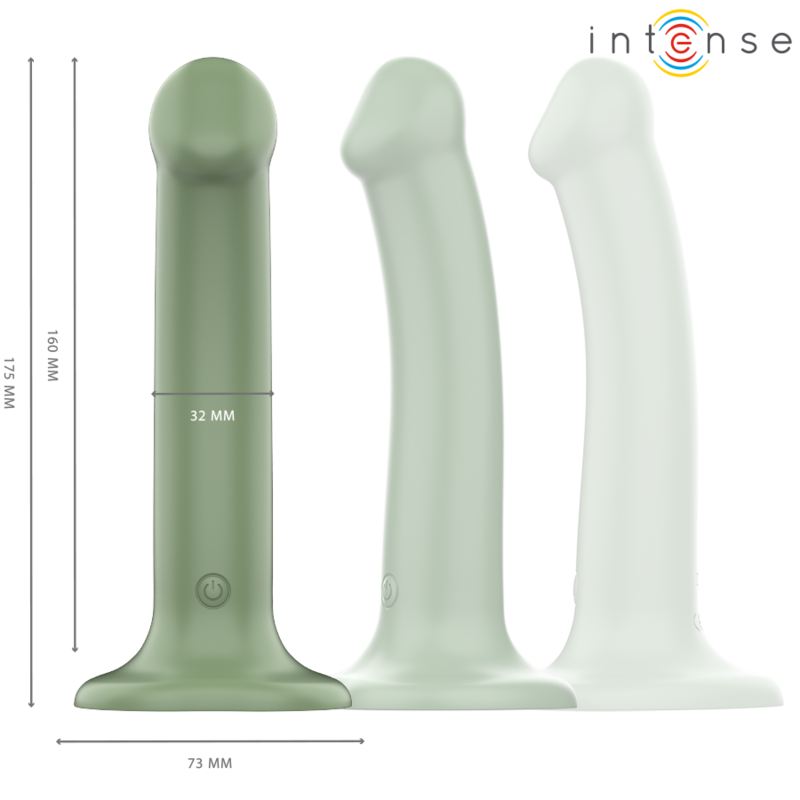 Intense - Vibratore Becca Con Ventosa - Verde - INTENSE FUN - Promozioni Erosidea | erosidea.com