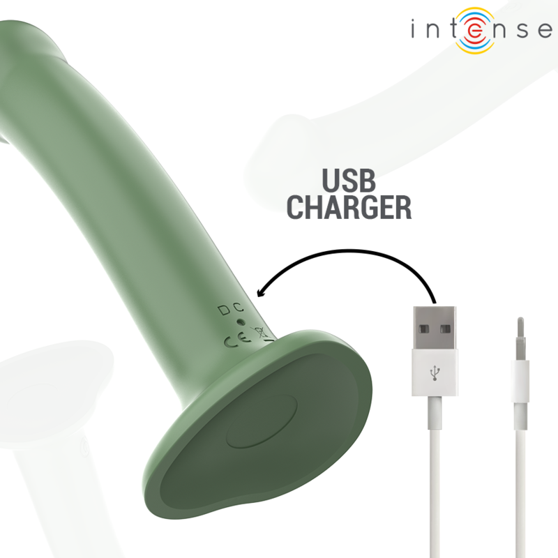 Intense - Vibratore Becca Con Ventosa - Verde - INTENSE FUN - Promozioni Erosidea | erosidea.com