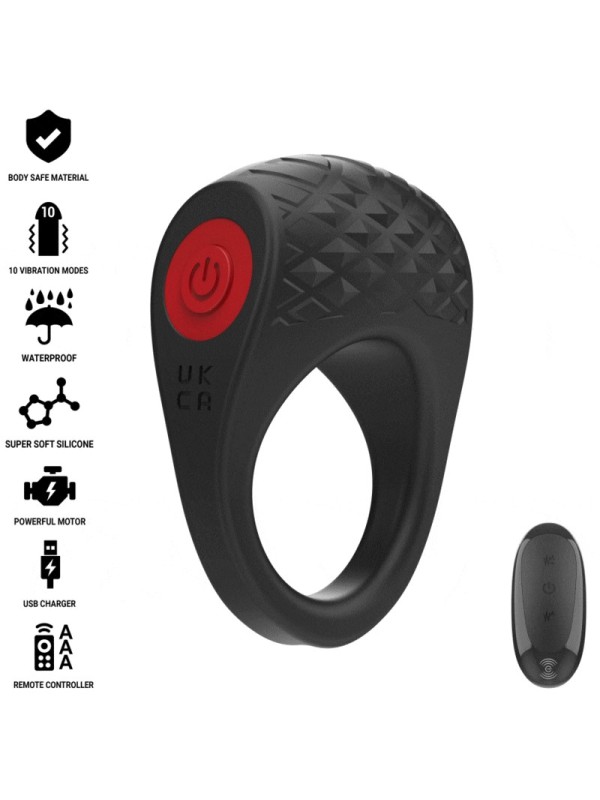 Intense - Vibratore Clover Anello Per Pene 10 Vibrazioni Nero - INTENSE COUPLES TOYS - Vibratori | erosidea.com