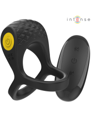 Intense - Vibratore Alex Doppio Anello Per Pene 10 Vibrazioni Nero - INTENSE COUPLES TOYS - Vibratori | erosidea.com