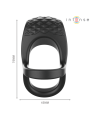 Intense - Vibratore Alex Doppio Anello Per Pene 10 Vibrazioni Nero - INTENSE COUPLES TOYS - Vibratori | erosidea.com