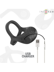Intense - Vibratore Alex Doppio Anello Per Pene 10 Vibrazioni Nero - INTENSE COUPLES TOYS - Vibratori | erosidea.com