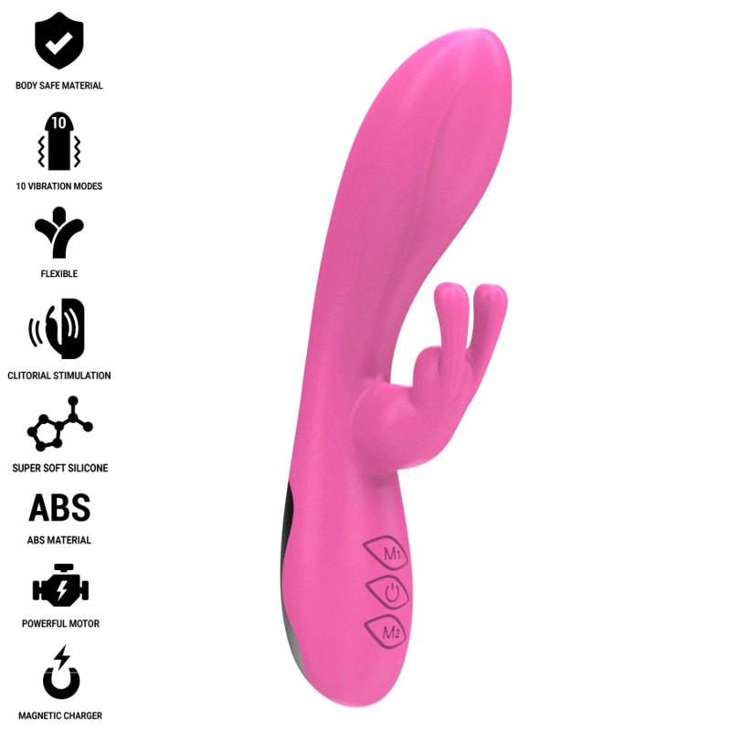 Vibratore Rabbit Intense Randall Rosa - INTENSE FUN - Vibratori Rabbit | erosidea.com