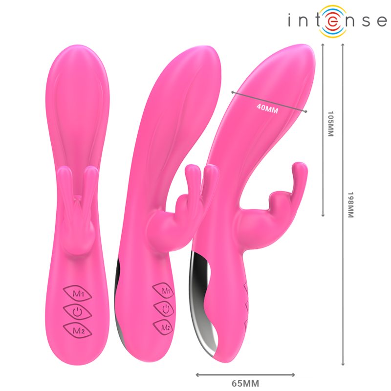 Vibratore Rabbit Intense Randall Rosa - INTENSE FUN - Vibratori Rabbit | erosidea.com