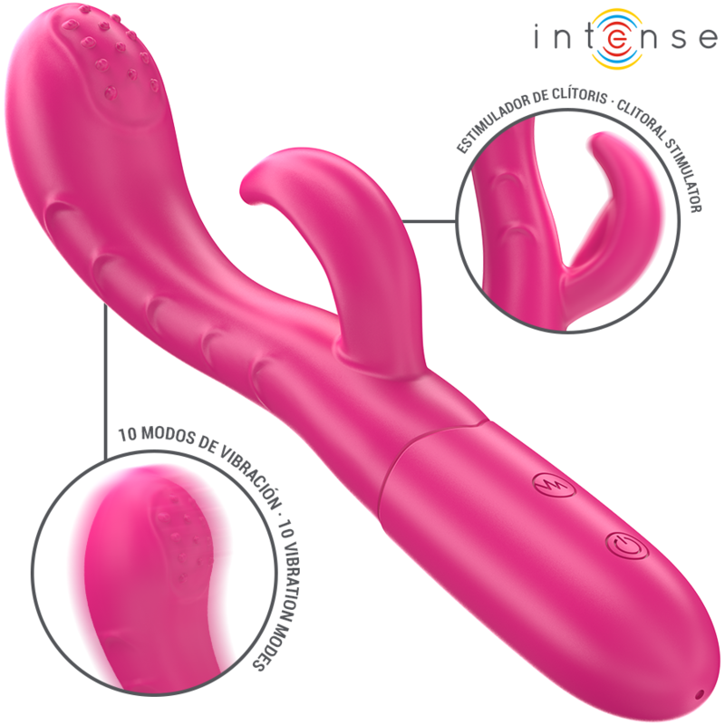 Vibratore Intense Amara Con Lingua Stimolante - INTENSE FUN - Vibratori Doppi | erosidea.com