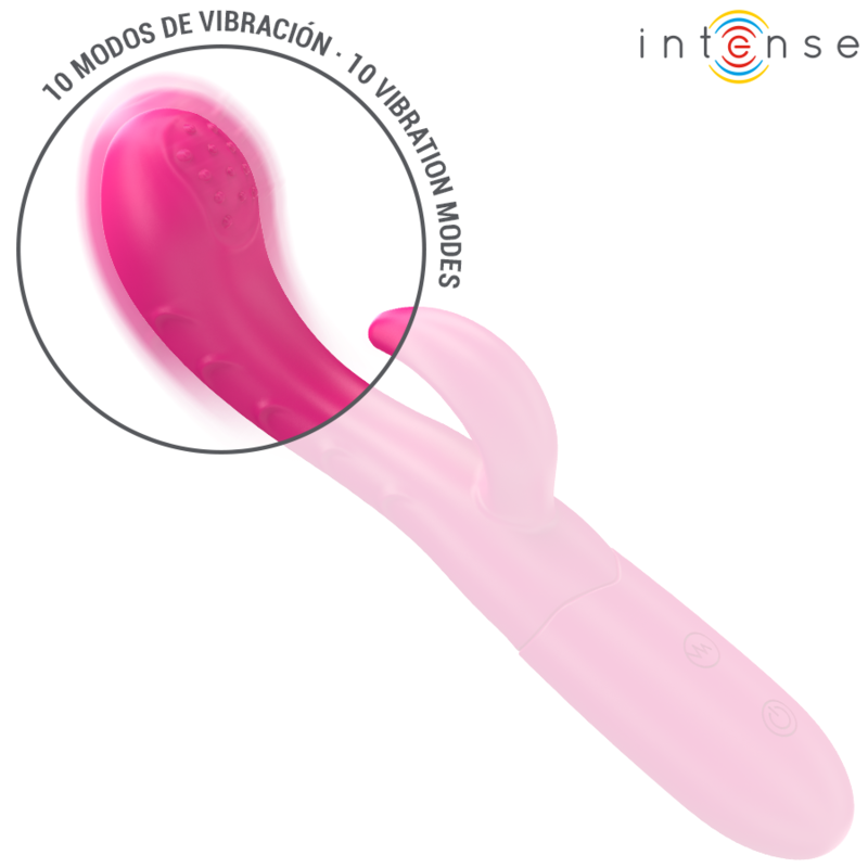 Vibratore Intense Amara Con Lingua Stimolante - INTENSE FUN - Vibratori Doppi | erosidea.com