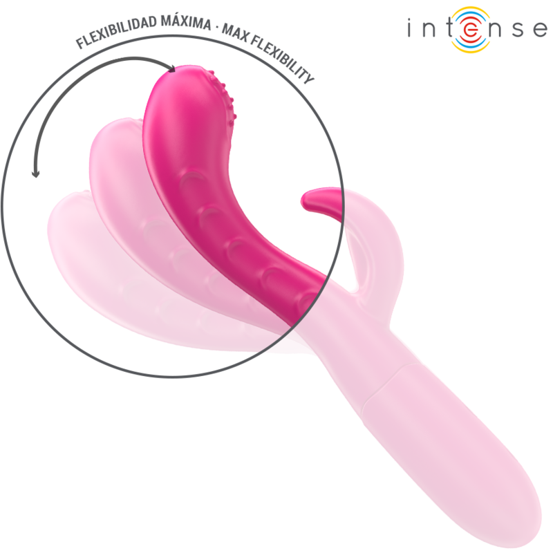 Vibratore Intense Amara Con Lingua Stimolante - INTENSE FUN - Vibratori Doppi | erosidea.com