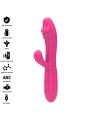 Intense - Vibratore Flessibile Ivy 10 Vibrazioni Con Stimolazione Della Lingua Rosa - INTENSE FUN - Vibratori | erosidea.com