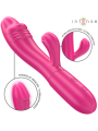 Intense - Vibratore Flessibile Ivy 10 Vibrazioni Con Stimolazione Della Lingua Rosa - INTENSE FUN - Vibratori | erosidea.com