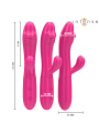 Intense - Vibratore Flessibile Ivy 10 Vibrazioni Con Stimolazione Della Lingua Rosa - INTENSE FUN - Vibratori | erosidea.com