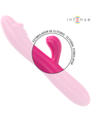 Intense - Vibratore Flessibile Ivy 10 Vibrazioni Con Stimolazione Della Lingua Rosa - INTENSE FUN - Vibratori | erosidea.com