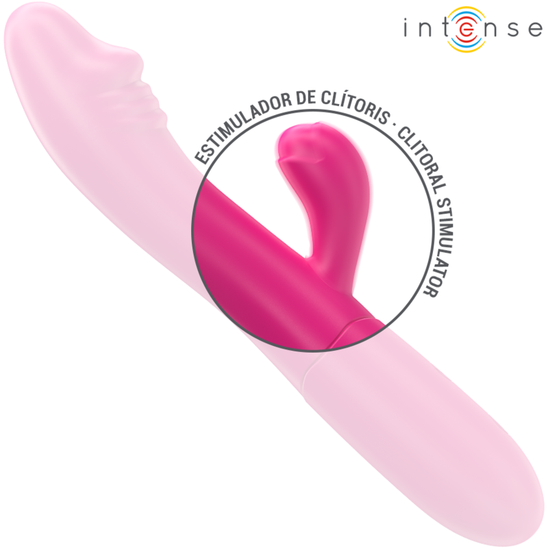 Intense - Vibratore Flessibile Ivy 10 Vibrazioni Con Stimolazione Della Lingua Rosa - INTENSE FUN - Vibratori | erosidea.com