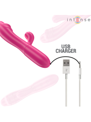Intense - Vibratore Flessibile Ivy 10 Vibrazioni Con Stimolazione Della Lingua Rosa - INTENSE FUN - Vibratori | erosidea.com