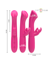 Vibratore Rabbit Intense Julieta Rosa 18.6 Cm - INTENSE FUN - Vibratori Rabbit | erosidea.com