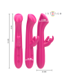 Vibratore Rabbit Intense Julieta Rosa 18.6 Cm - INTENSE FUN - Vibratori Rabbit | erosidea.com