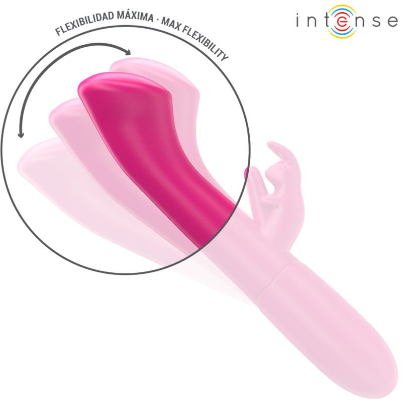 Vibratore Rabbit Intense Julieta Rosa 18.6 Cm - INTENSE FUN - Vibratori Rabbit | erosidea.com