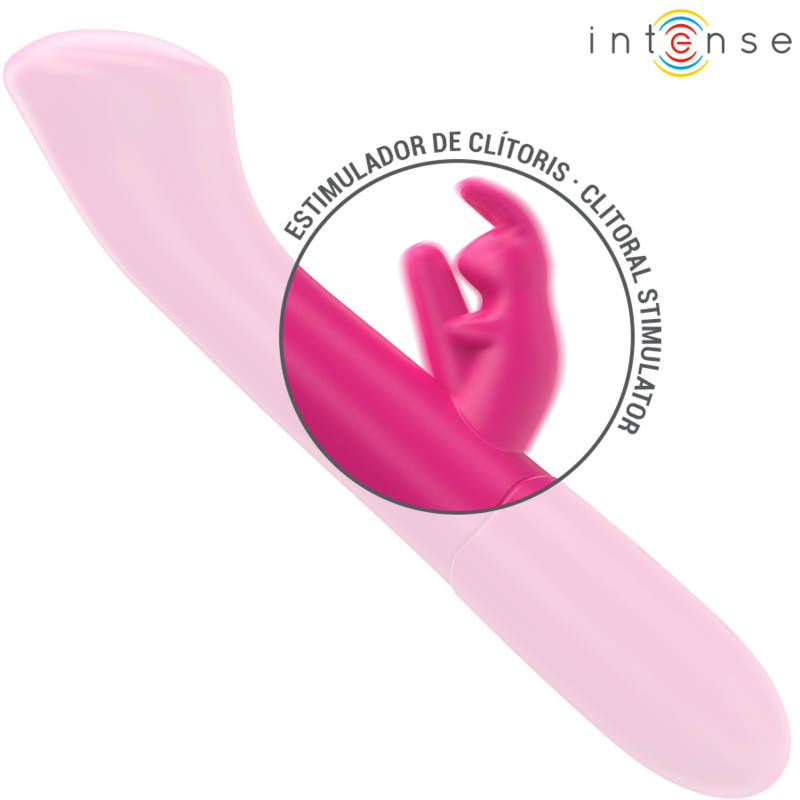 Vibratore Rabbit Intense Julieta Rosa 18.6 Cm - INTENSE FUN - Vibratori Rabbit | erosidea.com