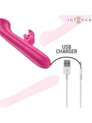 Vibratore Rabbit Intense Julieta Rosa 18.6 Cm - INTENSE FUN - Vibratori Rabbit | erosidea.com