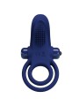 Bronson Anello Doppio Con Vibrazione Blu - PRETTY LOVE MALE - Anelli Fallici | erosidea.com