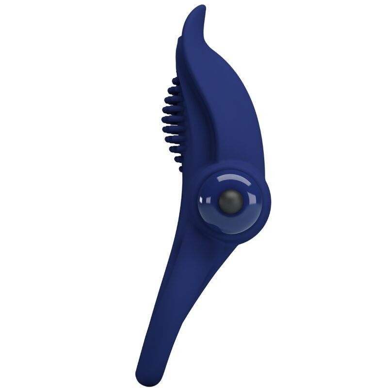 Bronson Anello Doppio Con Vibrazione Blu - PRETTY LOVE MALE - Anelli Fallici | erosidea.com