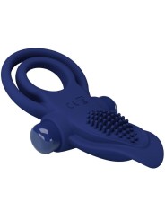 Bronson Anello Doppio Con Vibrazione Blu - PRETTY LOVE MALE - Anelli Fallici | erosidea.com