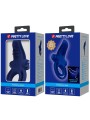 Bronson Anello Doppio Con Vibrazione Blu - PRETTY LOVE MALE - Anelli Fallici | erosidea.com