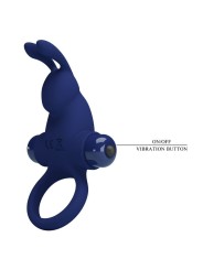 Jiro Anello Rabbit Con Vibrazione Blu - PRETTY LOVE MALE - Vibratori Rabbit | erosidea.com