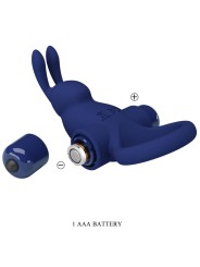 Jiro Anello Rabbit Con Vibrazione Blu - PRETTY LOVE MALE - Vibratori Rabbit | erosidea.com