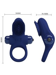 Palle Anello Con Vibrazione Blu - PRETTY LOVE MALE - Anelli Fallici | erosidea.com