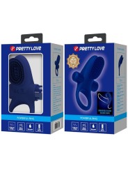 Palle Anello Con Vibrazione Blu - PRETTY LOVE MALE - Anelli Fallici | erosidea.com