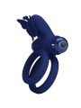 Jamele Doppio Anello Con Vibrazione E Stimolatore Farfalla Blu - PRETTY LOVE MALE - Anelli Fallici | erosidea.com