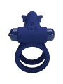Jamele Doppio Anello Con Vibrazione E Stimolatore Farfalla Blu - PRETTY LOVE MALE - Anelli Fallici | erosidea.com
