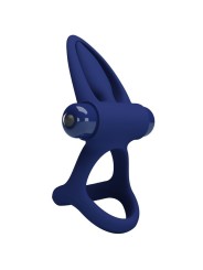 Mat Doppio Anello Con Vibrazione E Stimolatore Blu - PRETTY LOVE MALE - Anelli Fallici | erosidea.com