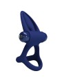Mat Doppio Anello Con Vibrazione E Stimolatore Blu - PRETTY LOVE MALE - Anelli Fallici | erosidea.com