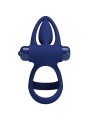 Mat Doppio Anello Con Vibrazione E Stimolatore Blu - PRETTY LOVE MALE - Anelli Fallici | erosidea.com