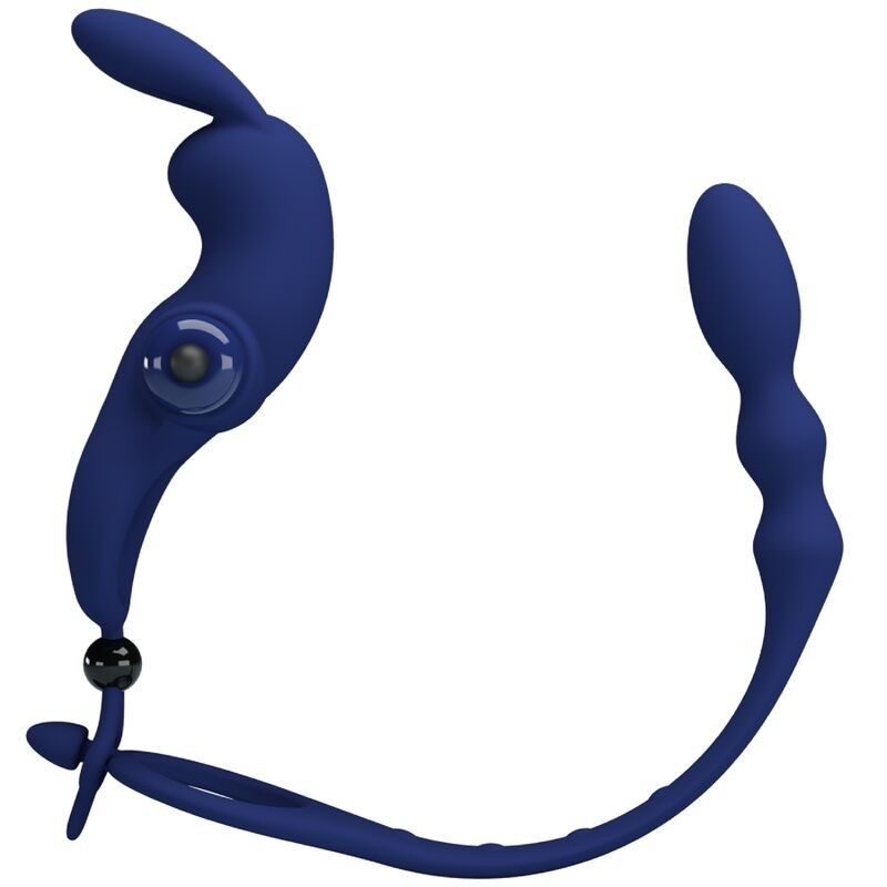 Vibratore Ayad Anello Rabbit Con Spina Blu - PRETTY LOVE MALE - Vibratori Rabbit | erosidea.com