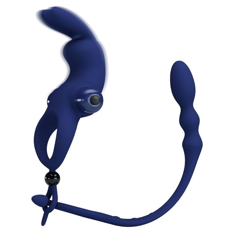 Vibratore Ayad Anello Rabbit Con Spina Blu - PRETTY LOVE MALE - Vibratori Rabbit | erosidea.com