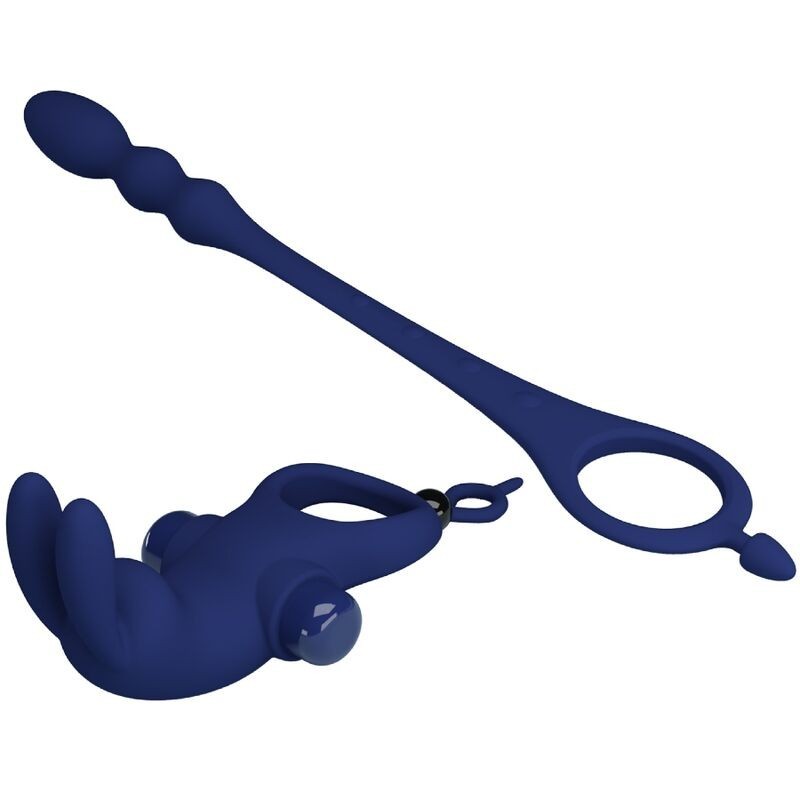 Vibratore Ayad Anello Rabbit Con Spina Blu - PRETTY LOVE MALE - Vibratori Rabbit | erosidea.com