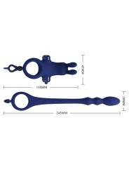 Vibratore Ayad Anello Rabbit Con Spina Blu - PRETTY LOVE MALE - Vibratori Rabbit | erosidea.com