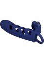 Vibratore Altaf Anello Con Guaina In Silicone Blu - PRETTY LOVE MALE - Vibratori | erosidea.com