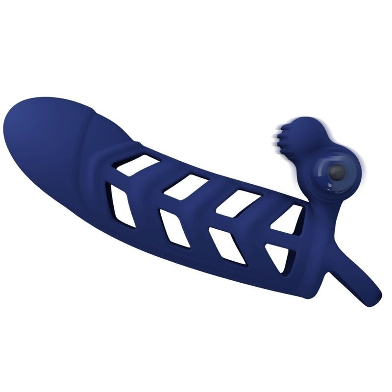 Vibratore Altaf Anello Con Guaina In Silicone Blu - PRETTY LOVE MALE - Vibratori | erosidea.com