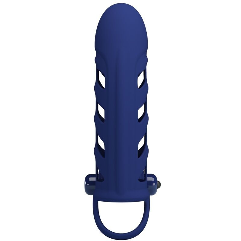 Vibratore Altaf Anello Con Guaina In Silicone Blu - PRETTY LOVE MALE - Vibratori | erosidea.com