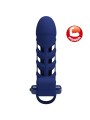Vibratore Altaf Anello Con Guaina In Silicone Blu - PRETTY LOVE MALE - Vibratori | erosidea.com