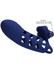 Vibratore Altaf Anello Con Guaina In Silicone Blu - PRETTY LOVE MALE - Vibratori | erosidea.com