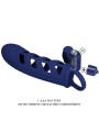 Vibratore Altaf Anello Con Guaina In Silicone Blu - PRETTY LOVE MALE - Vibratori | erosidea.com