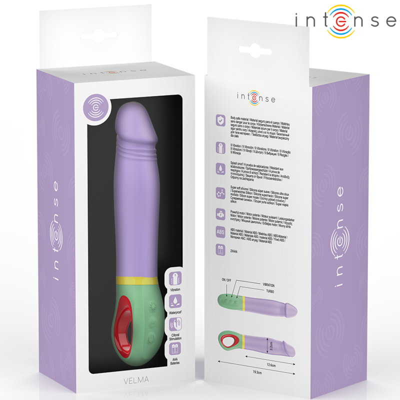 Vibratore Intense Velma Classico Viola - INTENSE FUN - Vibratori Classici | erosidea.com